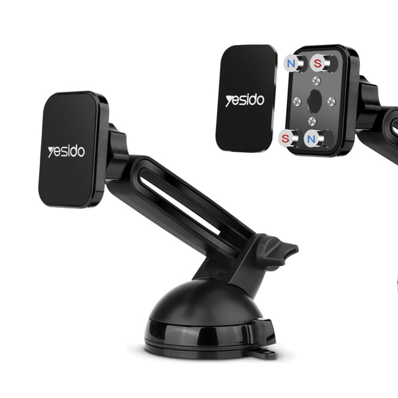 YESIDO C39 Universal Dashboard Suction Cup Magnetic Car Mount Phone Holder Stand YESIDO C39 Universal Dashboard Suction Cup Magnetic Car Mount Phone Holder Stand